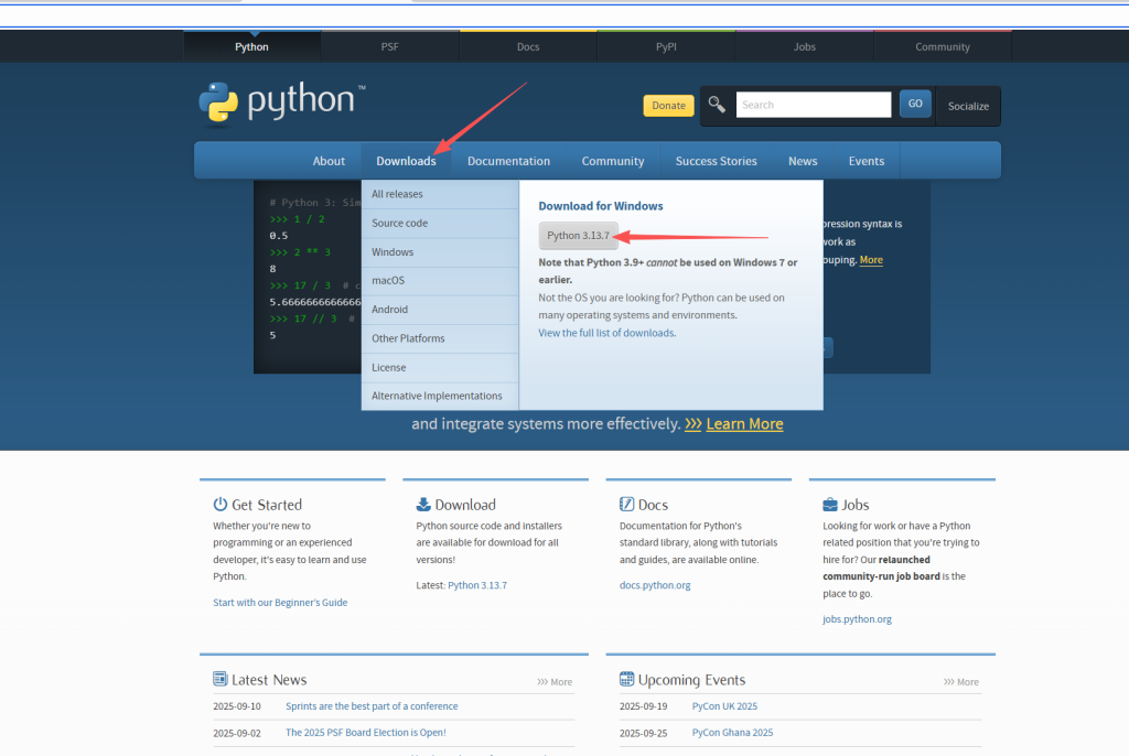 安装Python 1 安装Python 1